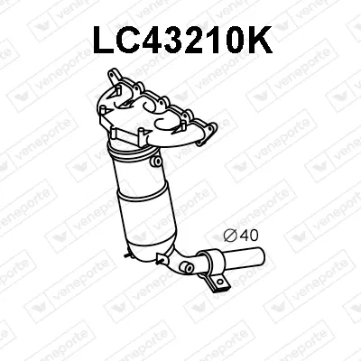 Catalizador codo admisión Fiat PALIO Weekend · Lancia Y