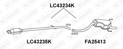 Catalizador VENEPORTE LC43234K