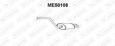 Silenciador posterior Mercedes-Benz 190