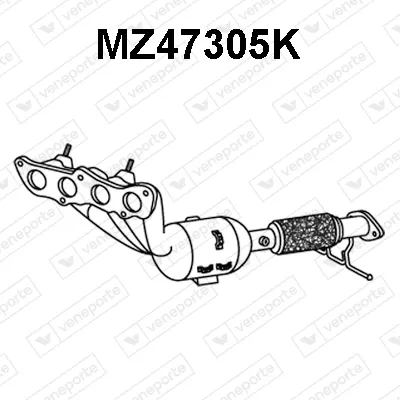 Catalizador codo admisión Mazda 3 · Mazda 3 Saloon