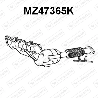 Catalizador codo admisión Mazda 5