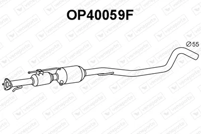 Filtro de partículas Opel ZAFIRA / ZAFIRA FAMILY B · Opel ZAFIRA B Box Body/MPV · Vauxhall ZAFIRA Mk II