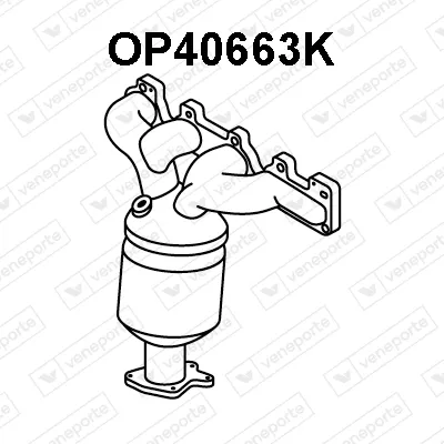 Catalizador codo admisión Opel VECTRA C · Opel VECTRA C GTS · Opel MERIVA A MPV