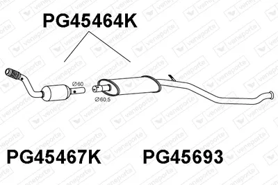 Catalizador Peugeot 206 Hatchback · Peugeot 206 CC