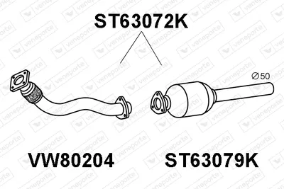 Catalizador Seat TOLEDO I · Vw GOLF III · Vw GOLF III Variant