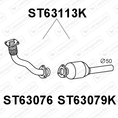 Catalizador Seat CORDOBA Vario · Vw POLO III CLASSIC · Vw POLO Variant