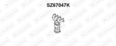 Catalizador codo admisión Suzuki IGNIS I