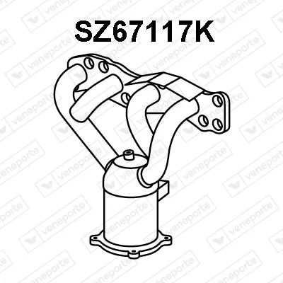 Catalizador codo admisión Fiat SEDICI · Suzuki LIANA · Suzuki SWIFT III