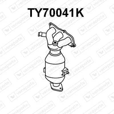 Catalizador codo admisión Toyota YARIS