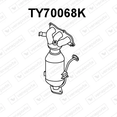 Catalizador codo admisión Toyota YARIS