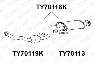 Catalizador Toyota RAV 4 III · Toyota RAV 4 IV