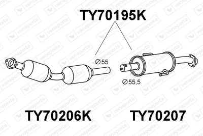 Catalizador Toyota AURIS · Toyota AURIS Estate · Lexus CT
