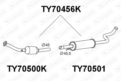 Catalizador Toyota YARIS · Toyota YARIS VERSO VAN