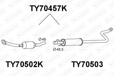 Catalizador Toyota YARIS VERSO
