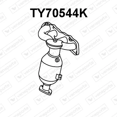 Catalizador codo admisión Toyota YARIS
