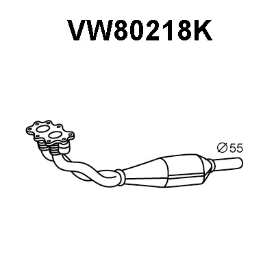 Catalizador VENEPORTE VW80218K