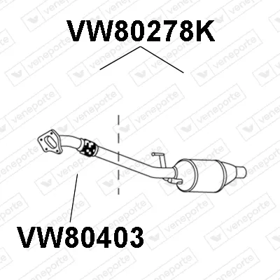 Catalizador Vw LT 28-35 II Bus · Vw LT 28-46 II Van · Vw LT 28-46 II Platform/Chassis