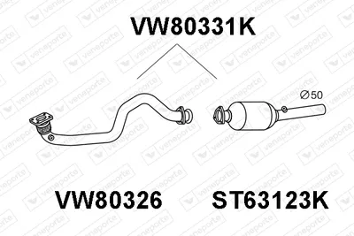 Catalizador Seat TOLEDO II · Seat LEON · Vw GOLF IV