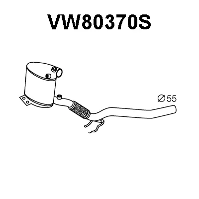 Filtro de partículas VENEPORTE VW80370S