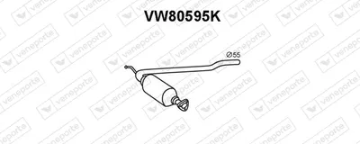 Catalizador Vw TRANSPORTER T4 Bus · Vw TRANSPORTER T4 Van · Vw TRANSPORTER T4 Platform/Chassis (70E, 70L, 70M, 7DE, 7DL, 7D