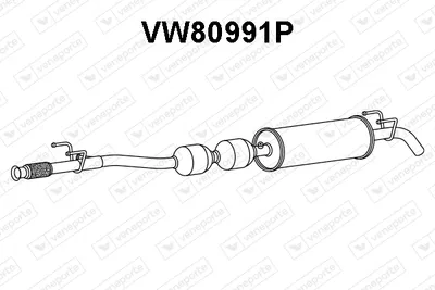 Catalizador SCR Vw CRAFTER 30-35 Bus · Vw CRAFTER 30-50 Van · Vw CRAFTER 30-50 Platform/Chassis