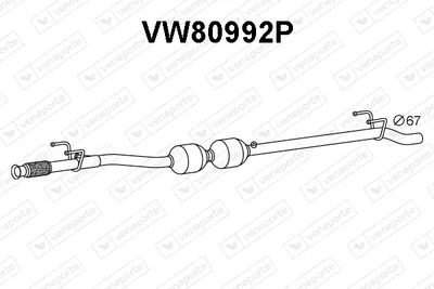 Catalizador SCR Vw CRAFTER 30-35 Bus · Vw CRAFTER 30-50 Van · Vw CRAFTER 30-50 Platform/Chassis