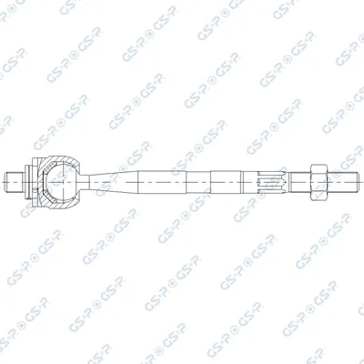 Articulación axial, barra de acoplamiento GSP S031469
