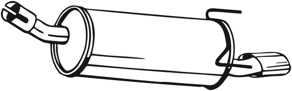 Silenciador posterior Opel ASTRA H · Opel ASTRA H GTC · Vauxhall ASTRA Mk V