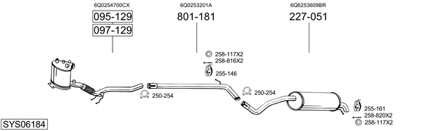 Sistema de gases de escape Seat IBIZA IV