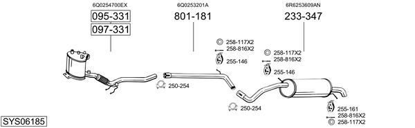 Sistema de gases de escape Seat IBIZA IV