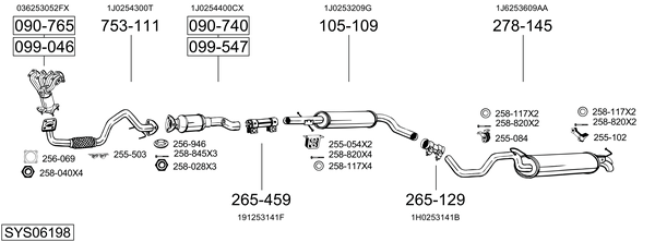 Sistema de gases de escape Seat LEON