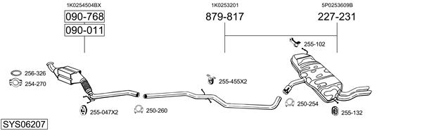 Sistema de gases de escape Seat LEON