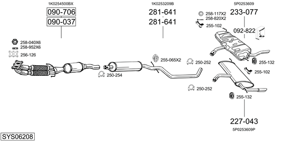 Sistema de gases de escape Seat LEON