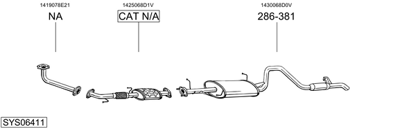 Sistema de gases de escape Suzuki GRAND VITARA I