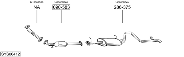 Sistema de gases de escape Suzuki GRAND VITARA I