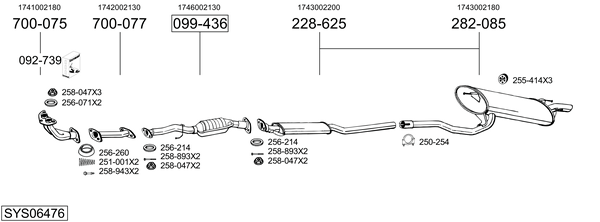 Sistema de gases de escape Toyota AVENSIS