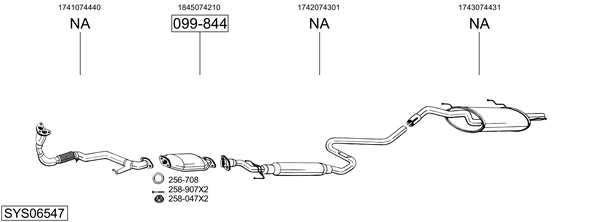 Sistema de gases de escape Toyota CARINA V