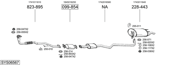 Sistema de gases de escape Toyota COROLLA