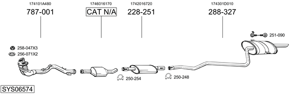 Sistema de gases de escape Toyota COROLLA