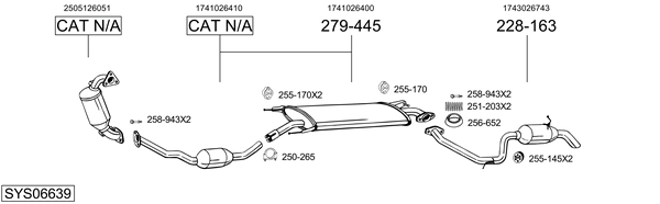 Sistema de gases de escape Toyota RAV 4 III