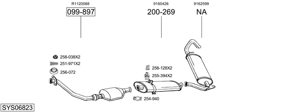Sistema de gases de escape Vauxhall MOVANO Mk I Van