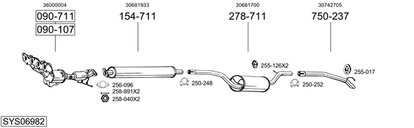 Sistema de gases de escape Volvo C30