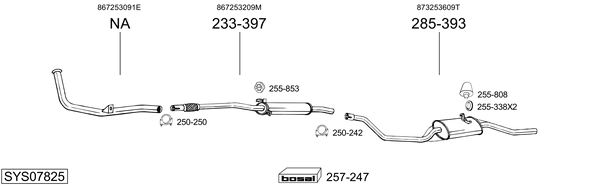 Sistema de gases de escape Vw POLO CLASSIC