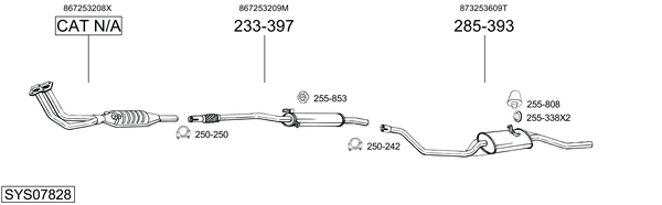 Sistema de gases de escape Vw POLO CLASSIC