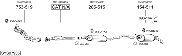 Sistema de gases de escape Vw SHARAN