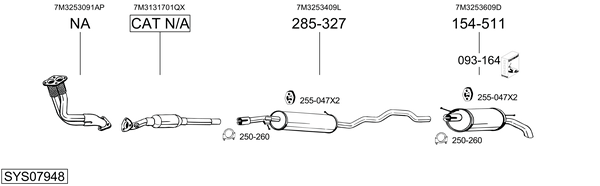 Sistema de gases de escape Vw SHARAN