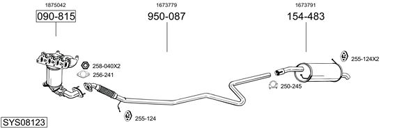 Sistema de gases de escape Ford FIESTA VI