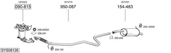 Sistema de gases de escape Ford FIESTA VI