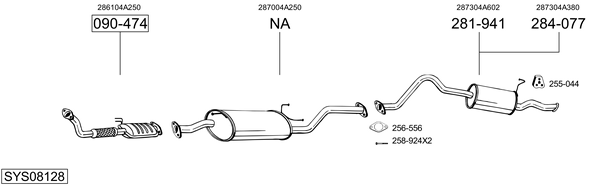 Sistema de gases de escape Hyundai H-1 Van