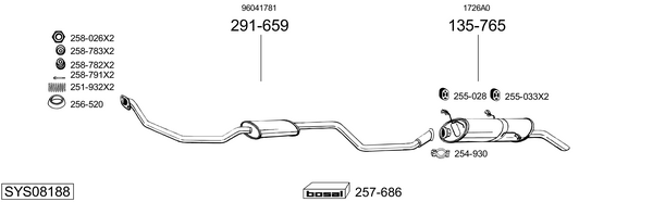 Sistema de gases de escape Citroën ZX Break